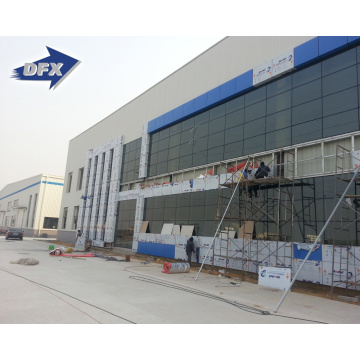 Qingdao Well Design Prefabricated Steel Structure Shopping Mall with Glass Wall